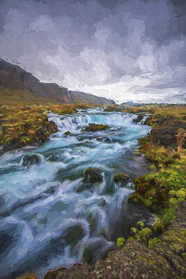 Mountain Digital Art - Behind the Rain II by Jon Glaser