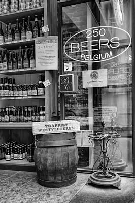 Beer Photos - Belgian Beer Shop by Georgia Clare