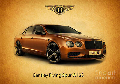 Western Art - Bentley Flying Spur W12 S1 by Mohamed Elkhamisy