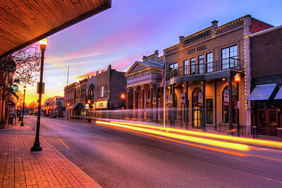 Royalty-Free and Rights-Managed Images - Bentonville Arkansas Skyline Sunrise by Gregory Ballos
