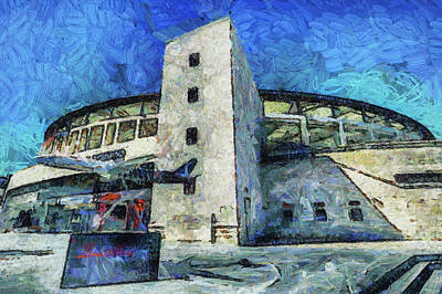 Sports Mixed Media - Besiktas JK stadium Art by David Pyatt