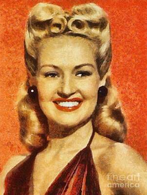 Bob Dylan - Betty Grable, Vintage Hollywood Actress and Pinup by Esoterica Art Agency