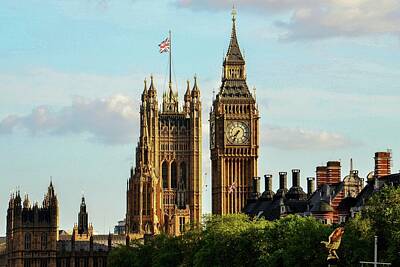 Southwestern Style - Big Ben and Palace of Westminster by Bob Cuthbert