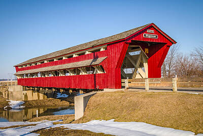 Music Royalty-Free and Rights-Managed Images - Bigelow/Little Covered Bridge by Jack R Perry