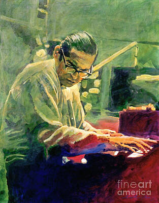 Best Sellers - Jazz Paintings - Bill Evans Quintessence by David Lloyd Glover