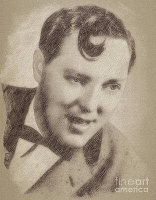 Musicians Drawings - Bill Haley, Musician by Esoterica Art Agency