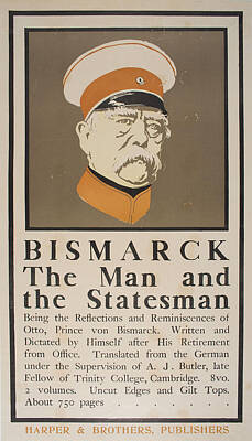 Fairy Watercolors - Bismarck The Man and the Statesman 1899 by Celestial Images