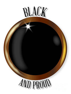 Garden Fruits - Black And Proud Flag Button by Bigalbaloo Stock