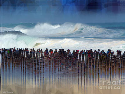 Abstract Royalty-Free and Rights-Managed Images - Blue  abstract  surf by Carl Gouveia