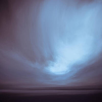 Landscapes Mixed Media - Blue Aura by Lonnie Christopher