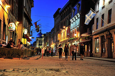 Seamstress - blue hour in Old Montreal by Dennis Ludlow