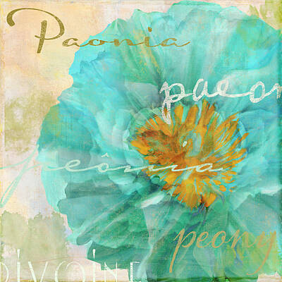 Royalty-Free and Rights-Managed Images - Blue Peony by Mindy Sommers