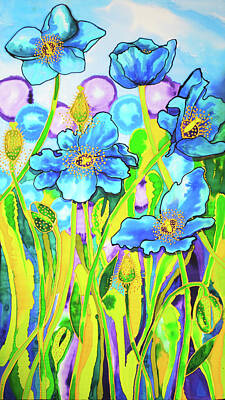 Leonardo Da Vinci - Blue Poppies 2 Belize by Lee Vanderwalker