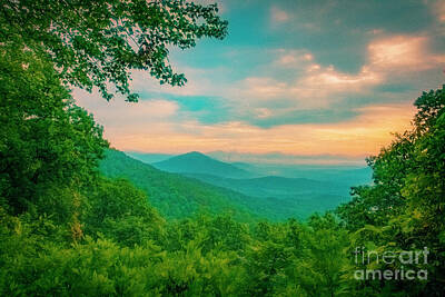 Beers On Tap Rights Managed Images - Blue Ridge Mountains Royalty-Free Image by Katya Horner