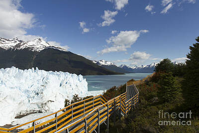 Modern Man Rap Music - Boardwalk along Perito Moreno Glacier, Argentia by Karen Foley