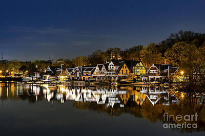 City Scenes Royalty-Free and Rights-Managed Images - Boathouse Row by John Greim