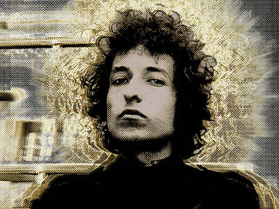 Musician Royalty-Free and Rights-Managed Images - Bob Dylan 2 by Tony Rubino