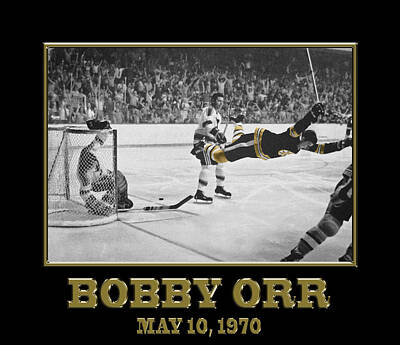 Sports Royalty-Free and Rights-Managed Images - Bobby Orr 6 by Andrew Fare