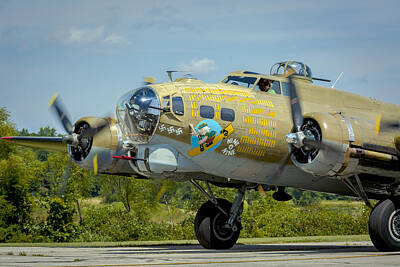 Music Royalty-Free and Rights-Managed Images - Boeing B-17G Flying Fortress   by Jack R Perry