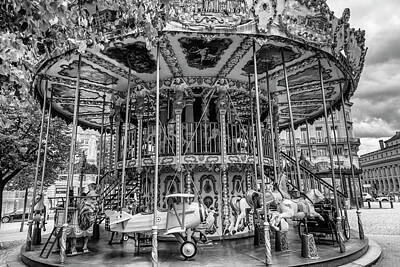 Travel Pics Royalty-Free and Rights-Managed Images - Bordeaux Carousel by Georgia Clare