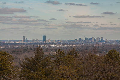 Anne Geddes Royalty Free Images - Boston Skyline as seen from the summit of Buck Hill Royalty-Free Image by Brian MacLean