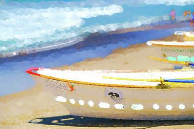Athletes Digital Art - Bows Out   Lifeboat Watercolor by Scott Campbell