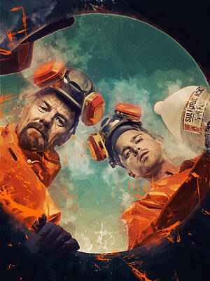 Celebrities Digital Art Royalty Free Images - Breaking Bad  Royalty-Free Image by Afterdarkness