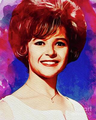 Music Painting Rights Managed Images - Brenda Lee, Music Legend Royalty-Free Image by Esoterica Art Agency