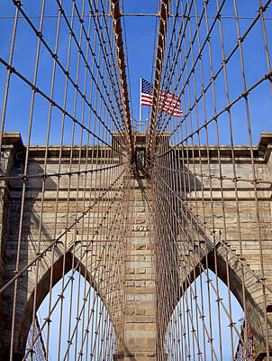 Irish Flags And Maps Royalty Free Images - Brooklyn Bridge Royalty-Free Image by Newwwman