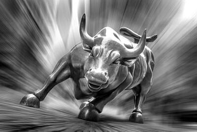 Cities Royalty-Free and Rights-Managed Images - Bull Market by Az Jackson