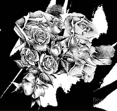 Roses Paintings - Bunch of cut Roses by Belinda Threeths