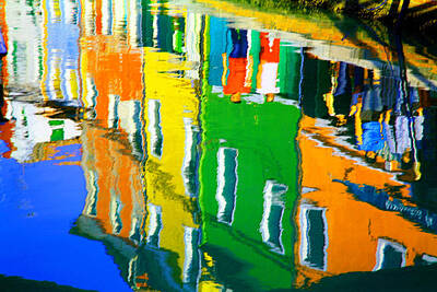 Halloween - Burano Reflections by Donna Corless