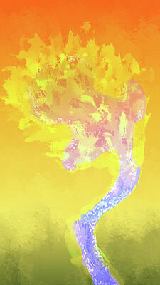 Sunflowers Digital Art - Burning Desire by Eduardo Tavares