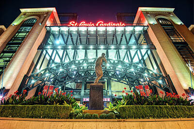 Baseball Photos - Busch Stadium - Saint Louis Cardinals and Stan Musial by Gregory Ballos