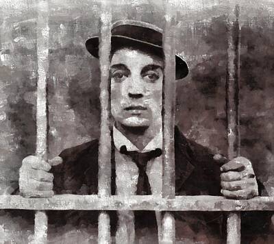 Celebrities Royalty-Free and Rights-Managed Images - Buster Keaton, Actor by Esoterica Art Agency