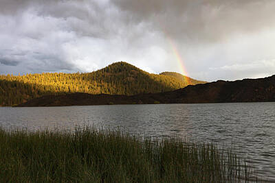 Outerspace Patenets Rights Managed Images - Butte Lake Rainbow Royalty-Free Image by Rick Pisio