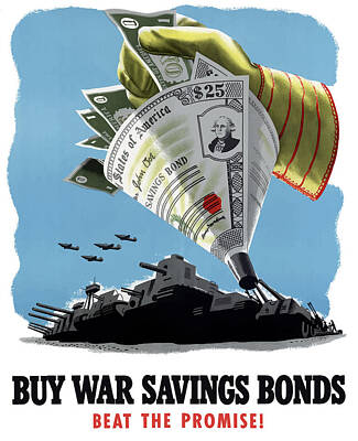 Vintage Aston Martin - Buy War Savings Bonds by War Is Hell Store
