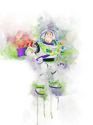 Comics Royalty Free Images - Buzz Lightyear Royalty-Free Image by Aged Pixel