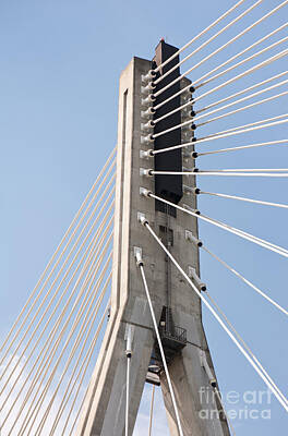 Modern Man Movies - Cable stayed bridge concrete pylon by Arletta Cwalina