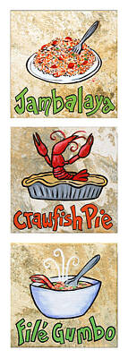 Food And Beverage Rights Managed Images - Cajun Trio White Royalty-Free Image by Elaine Hodges