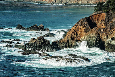Beach Royalty-Free and Rights-Managed Images - California Coast by George Buxbaum
