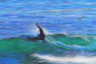 Guns Arms And Weapons - California Surfer Abstract Nbr 25 by Scott Cameron