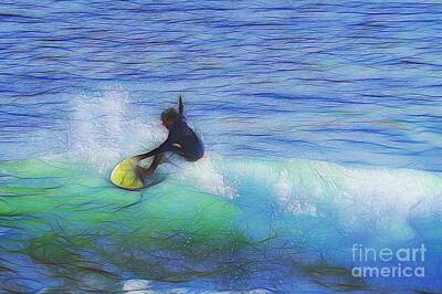 Royalty-Free and Rights-Managed Images - California Surfer Abstract Nbr 34 by Scott Cameron