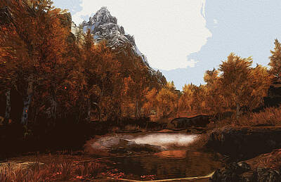 Mountain Digital Art - Call of Nature by AM FineArtPrints