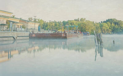 Everet Regal Royalty-Free and Rights-Managed Images - Canal in Pastels by Everet Regal