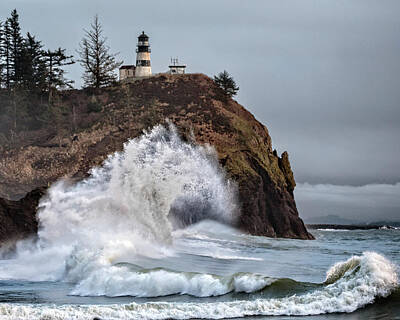 Lipstick - Cape  Disappointment Waves by Wes and Dotty Weber