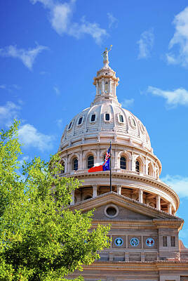 Kids Cartoons - Capitol of Texas - State Building - Austin Texas by Gregory Ballos