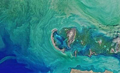 Spot Of Tea - Caspian Sea by NASA by Celestial Images