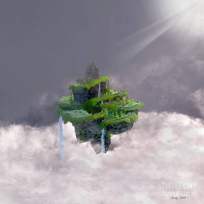 Recently Sold - Fantasy Royalty-Free and Rights-Managed Images - Castle in the Clouds by Corey Ford