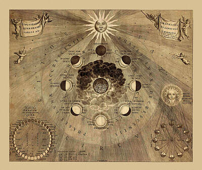 Brian Kesinger Steam Punk Illustrations - Celestial Map 1710b by Andrew Fare